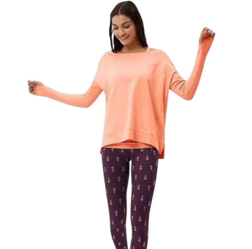 Sweaty Betty Orange After Class Pullover Sweatshirt